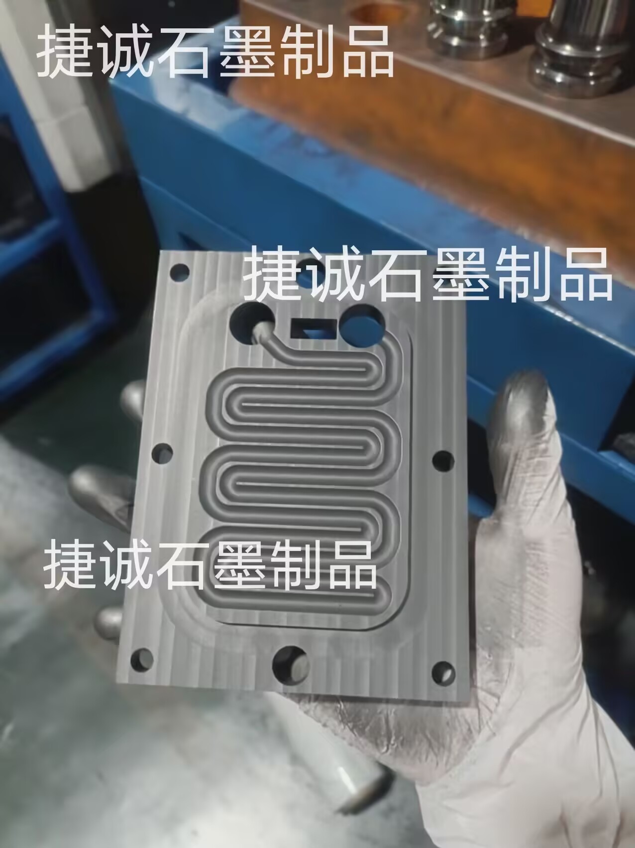水冷板釬焊石墨模具，冷卻板真空釬焊工裝夾具